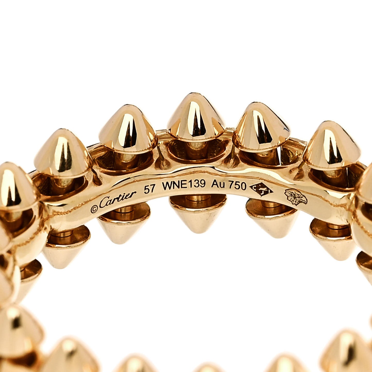 18K Pink Gold MM Clash De Cartier Ring 57 8