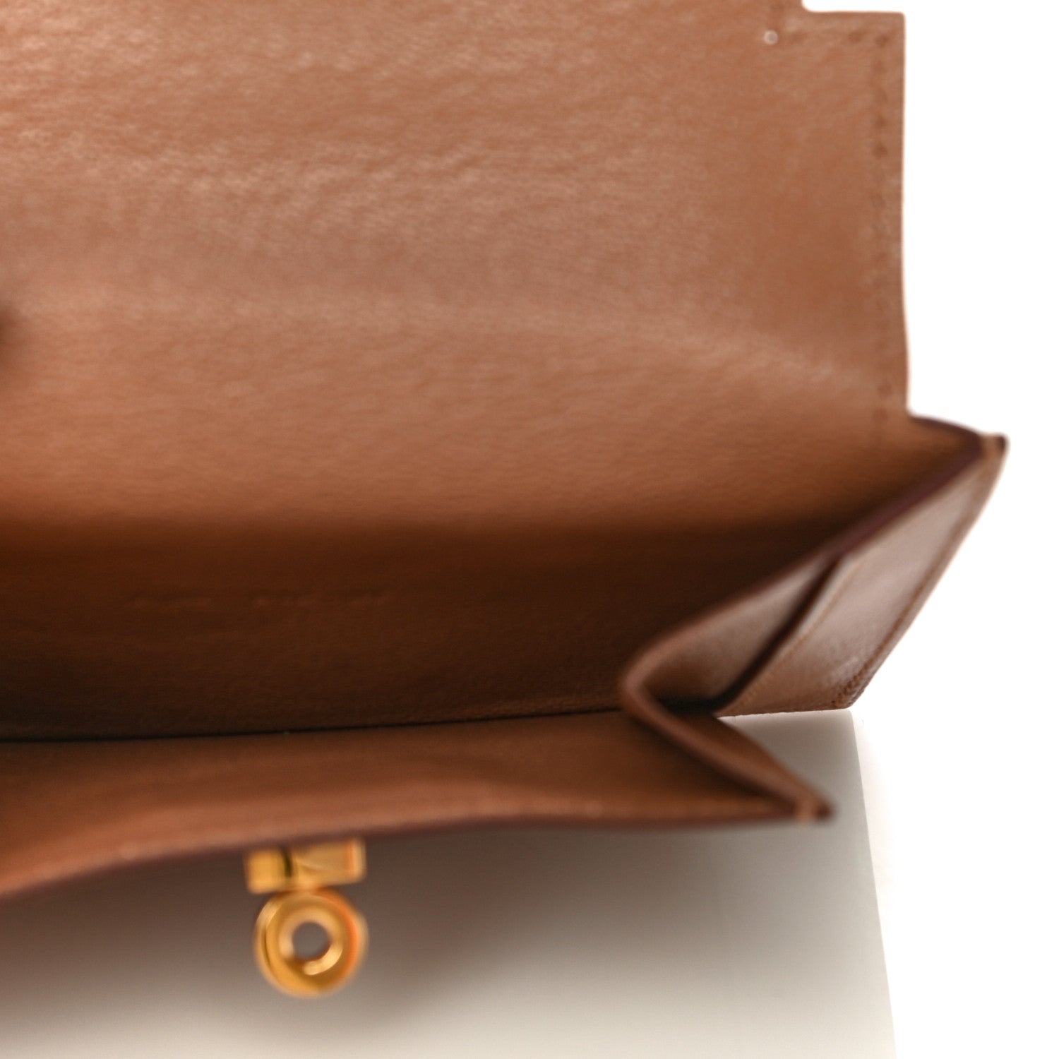 Hermes Chevre Mysore Kelly Pocket Compact Wallet Quebracho 5 of 13