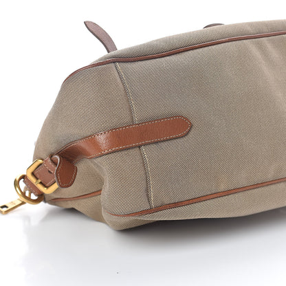 Prada Jacquard Logo Handbag Corda Brandy 9 of 10
