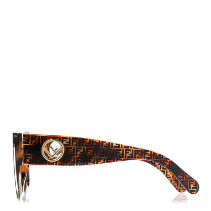 Fendi Acetate F is Fendi FF 51mm Cat Eye Sunglasses 0327/S Tortoise Camouflage 3 of 6