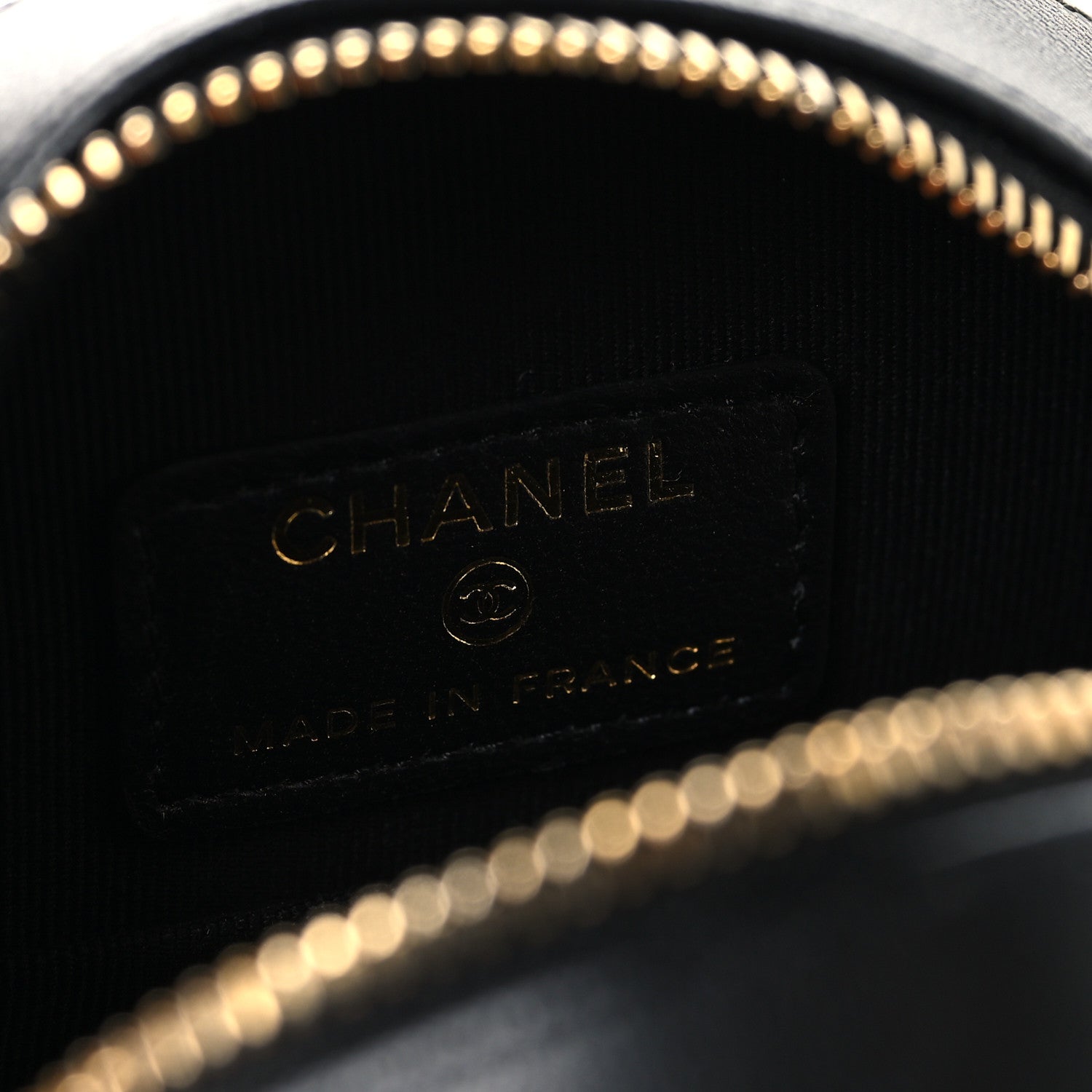 Chanel Lambskin Quilted Coco Bow Round Clutch With Chain Black 6 of 10