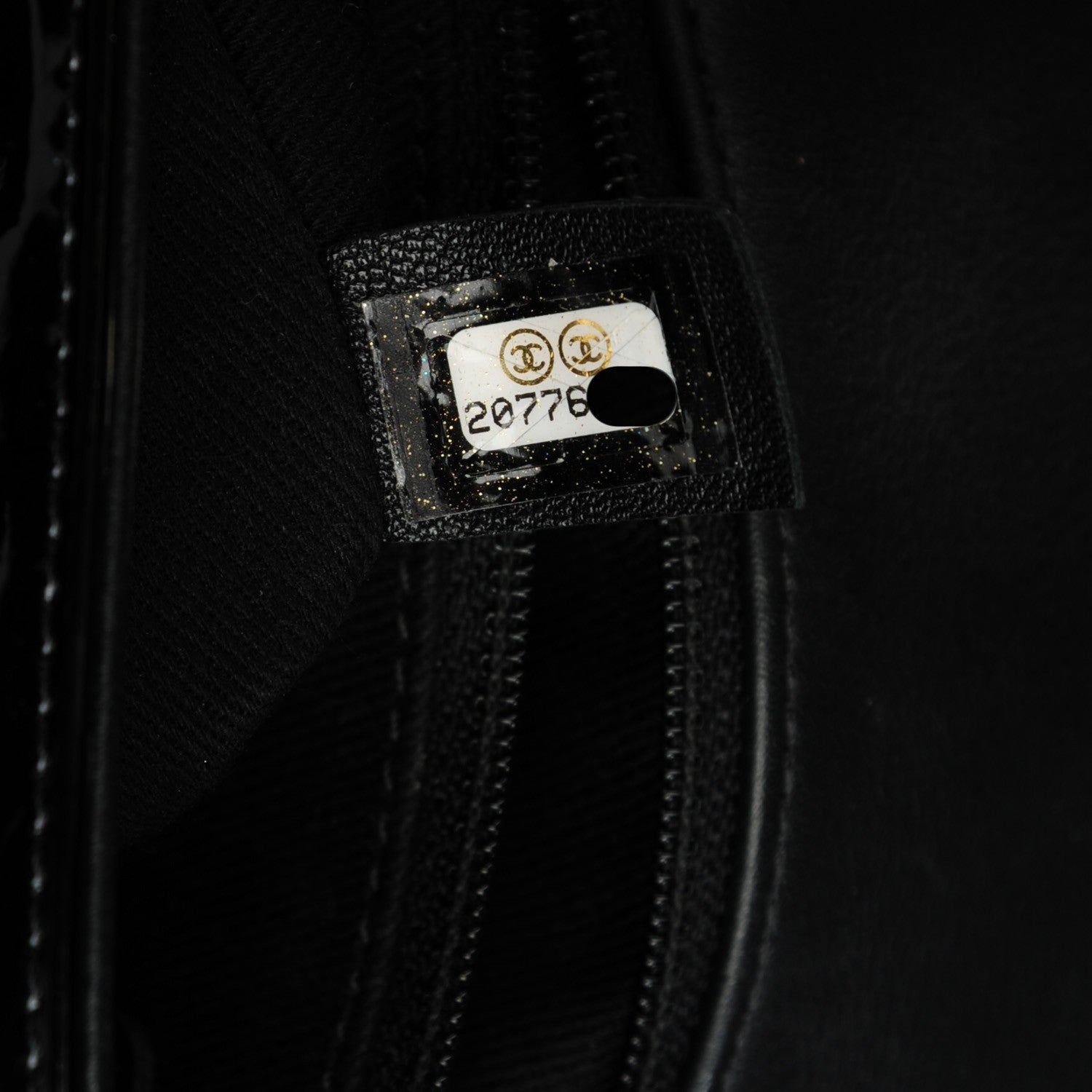 Chanel Patent Quilted Large Coco Shine Flap Black 8 of 8