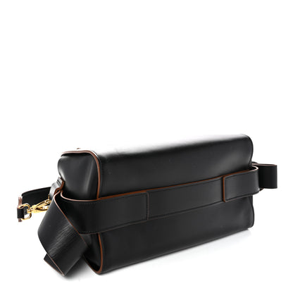 Prada City Calf Ribbon Bowling Bag Black 4 of 10