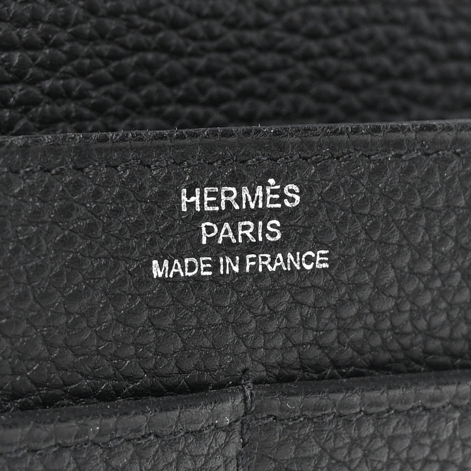 Hermes Togo Dogon Duo Wallet Black 8 of 9