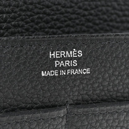 Hermes Togo Dogon Duo Wallet Black 8 of 9