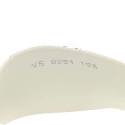 Louis Vuitton Iridescent Rubber Monogram Mens Waterfront Mules 10.5 Blue 6 of 9