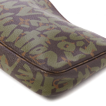 Louis Vuitton Monogram Graffiti Pochette Accessories Kaki 6 of 7