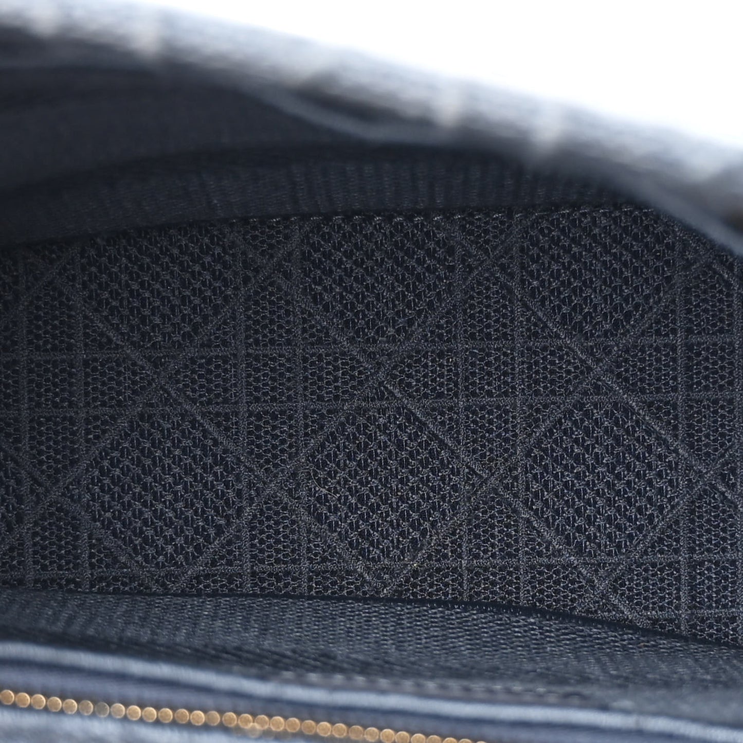 Canvas Embroidered Cannage Medium Lady D-Lite Denim Blue