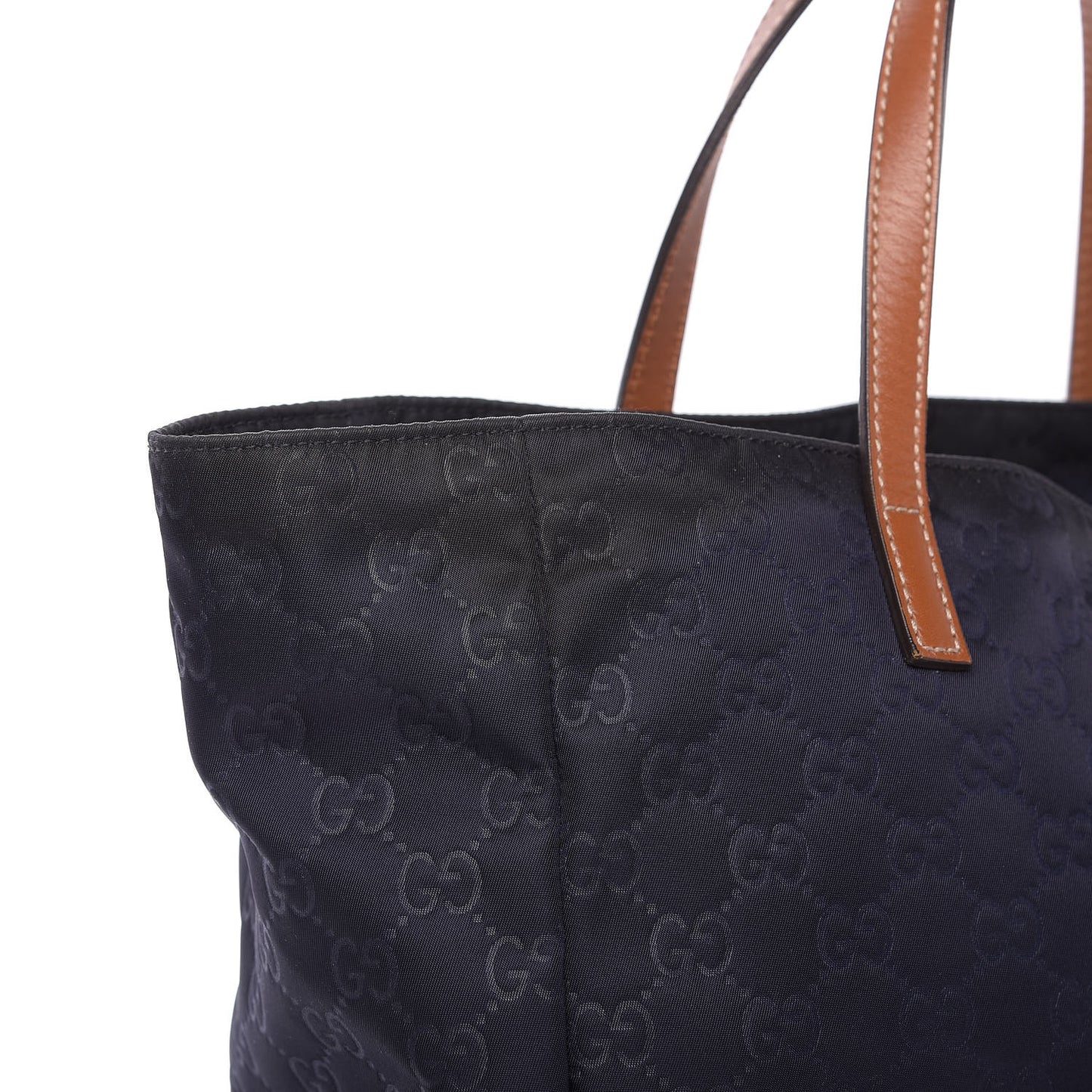 Nylon Guccissima Medium Tote Navy