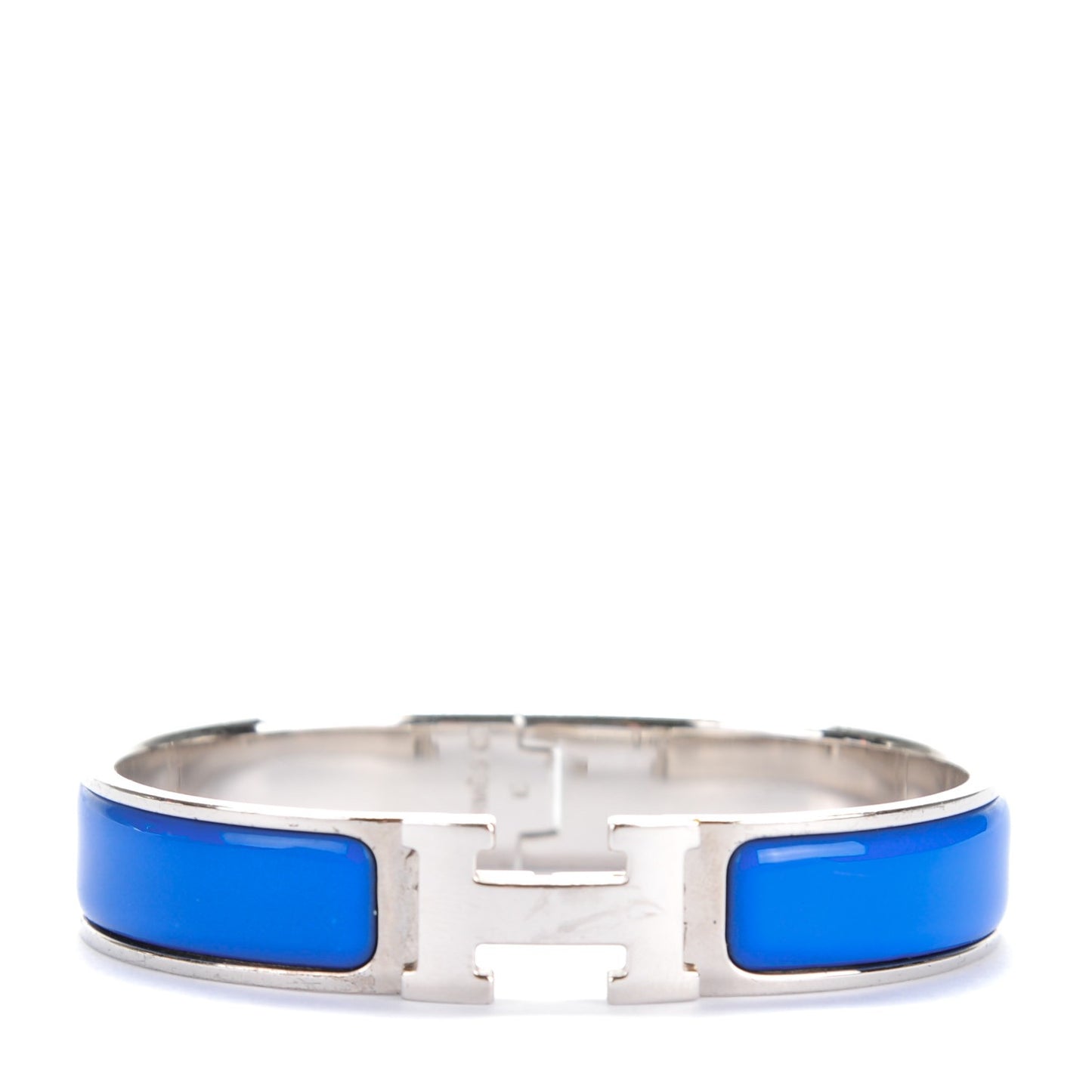 Enamel Narrow Clic Clac H Bracelet PM Intense Bleu