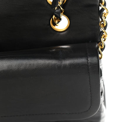 Chanel Lambskin Quilted Medium Double Flap Black 12 of 15