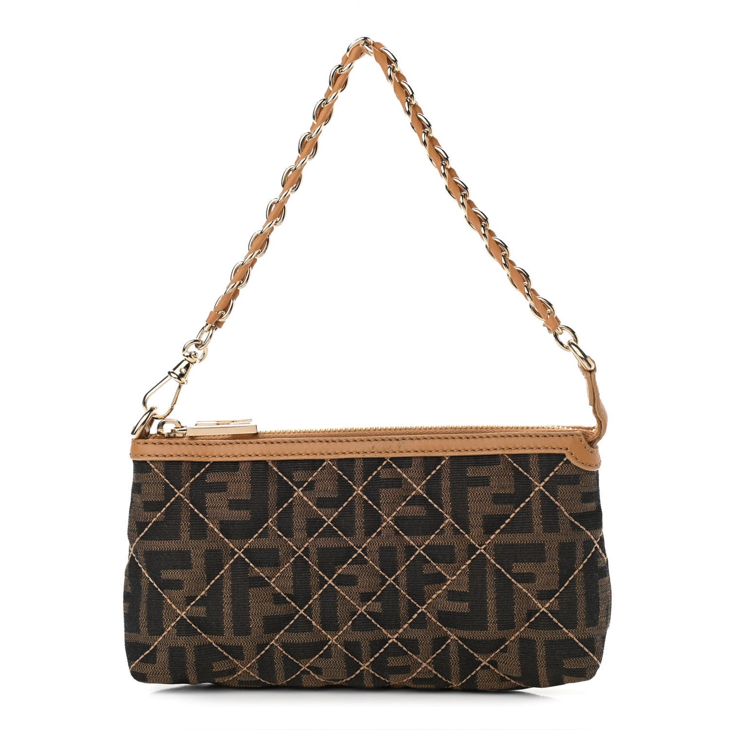 Zucca Quilted Pochette Tobacco