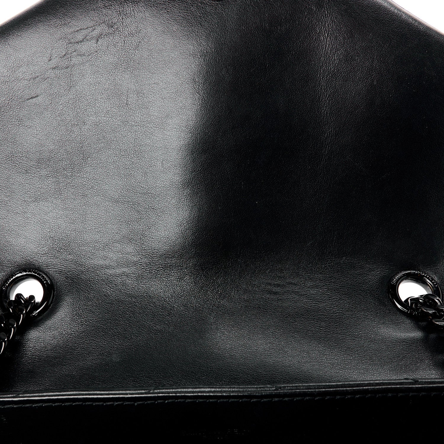 Saint Laurent Calfskin Y Quilted Monogram Monochrome Medium Loulou Chain Satchel Black 12 of 12