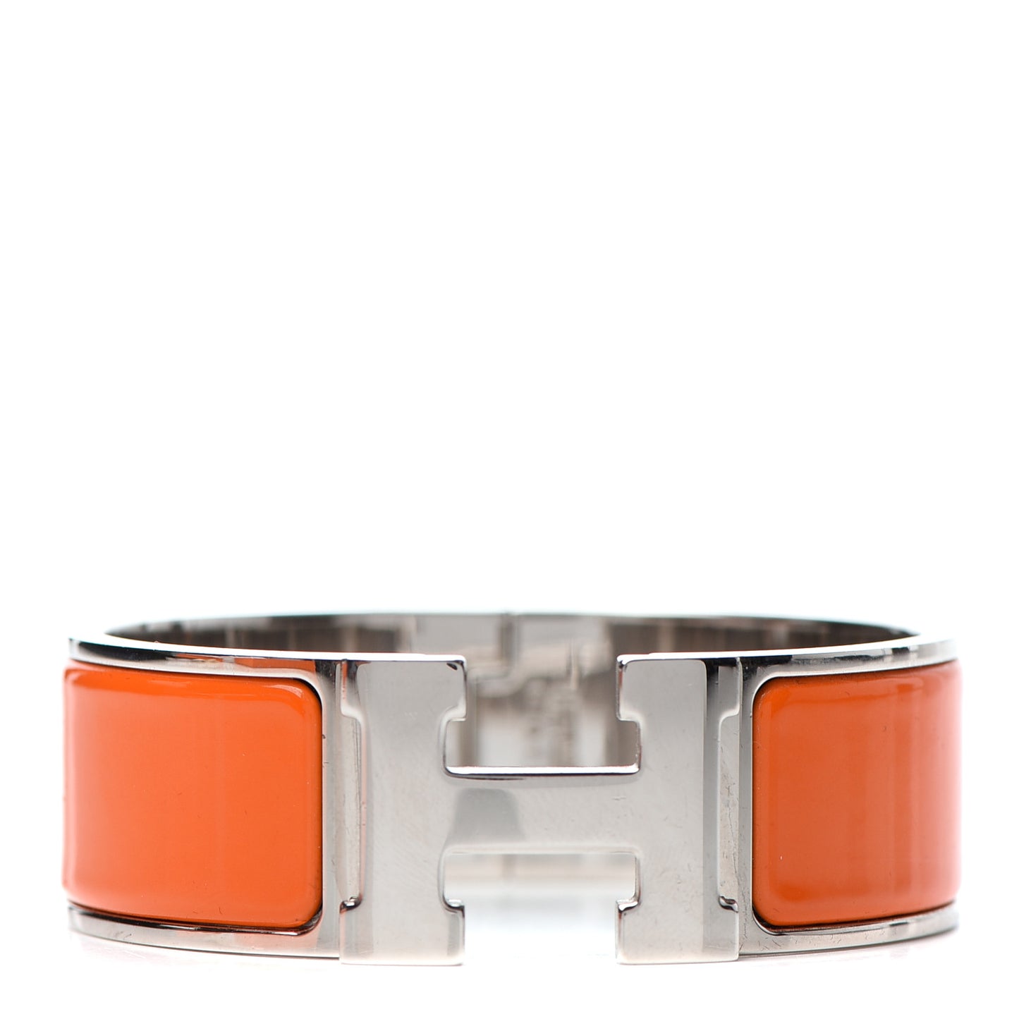 Enamel Wide Clic Clac H Bracelet PM Orange