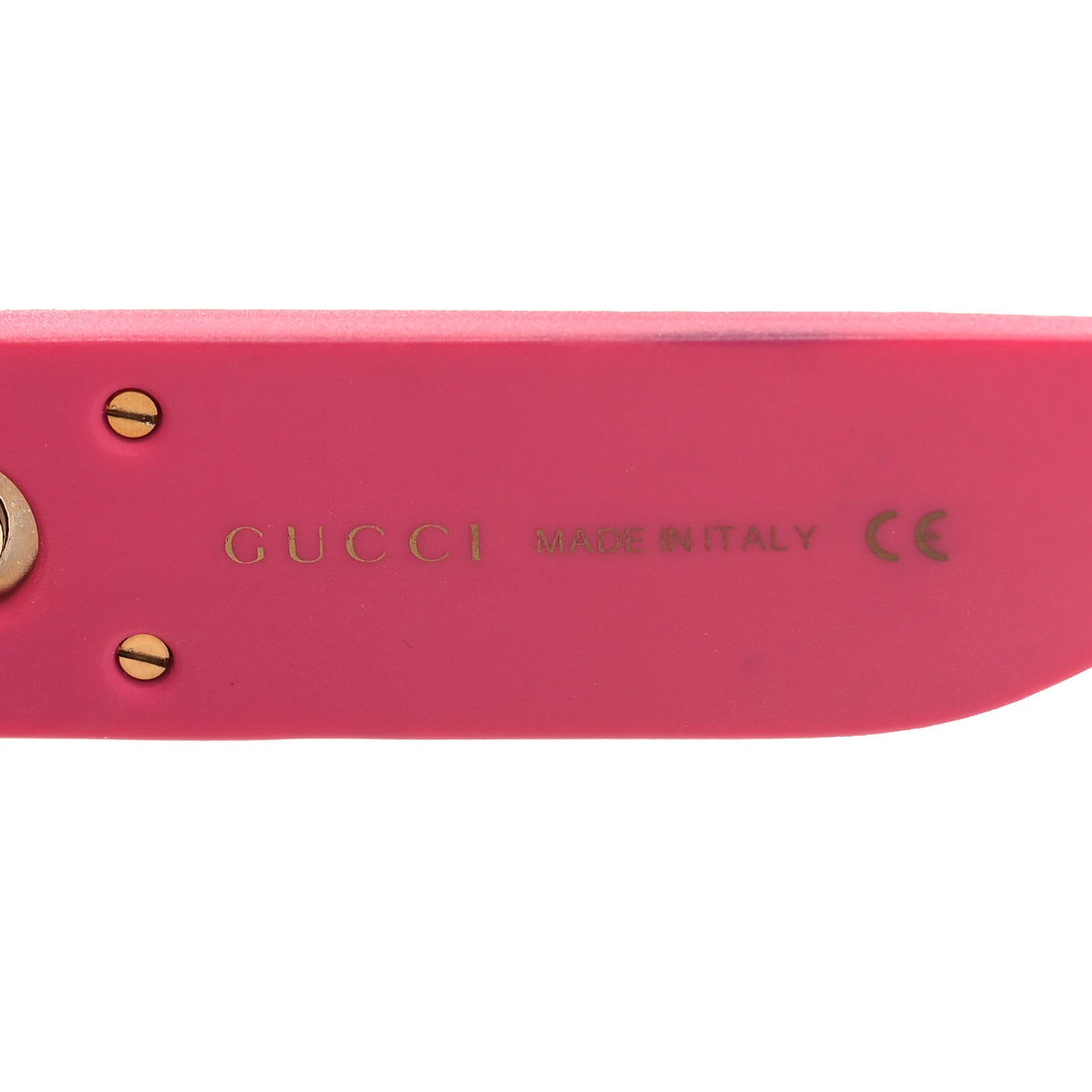 Acetate Round GG0101S Glitter Sunglasses Havana Pink