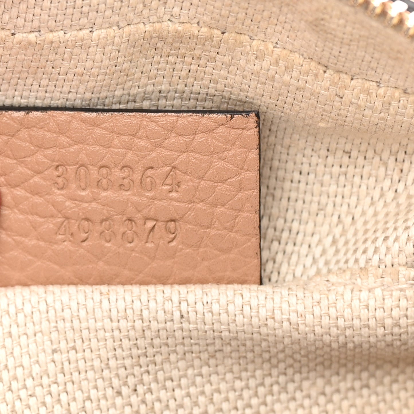 Pebbled Calfskin Small Soho Disco Bag Camelia