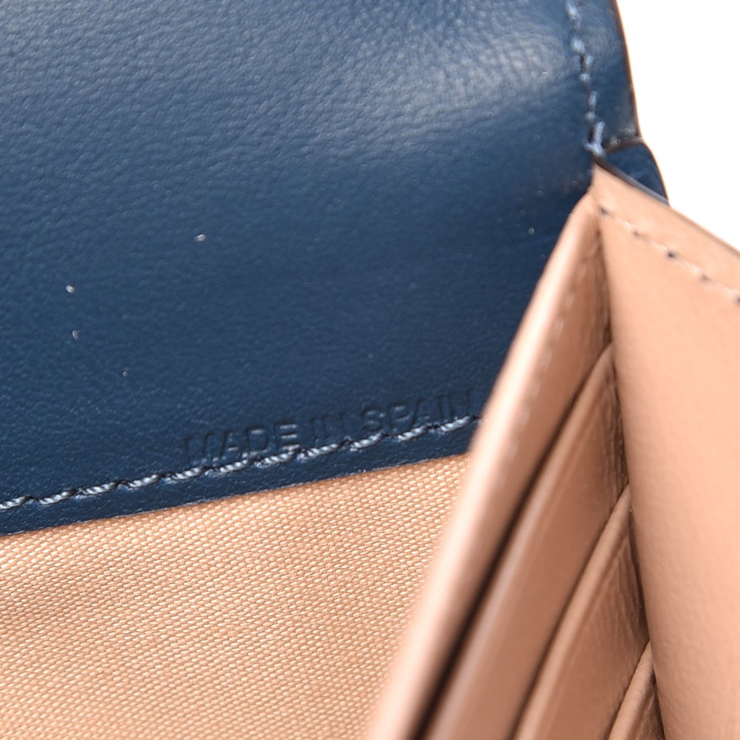 Calfskin Georgia Flap Wallet Majolica Blue