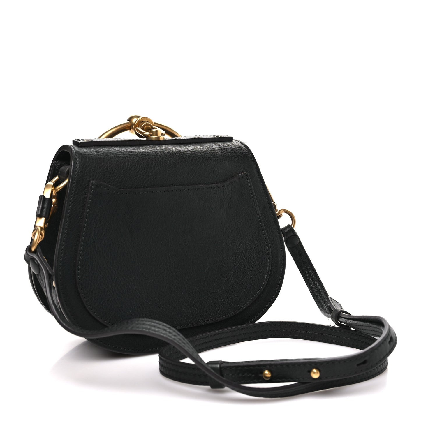 Calfskin Small Nile Bracelet Bag Black