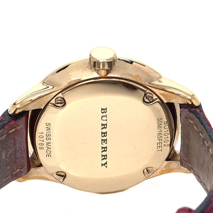 Burberry Stainless Steel Calfskin 32mm Classic Round Quartz Watch Champagne BU10102 4 of 4