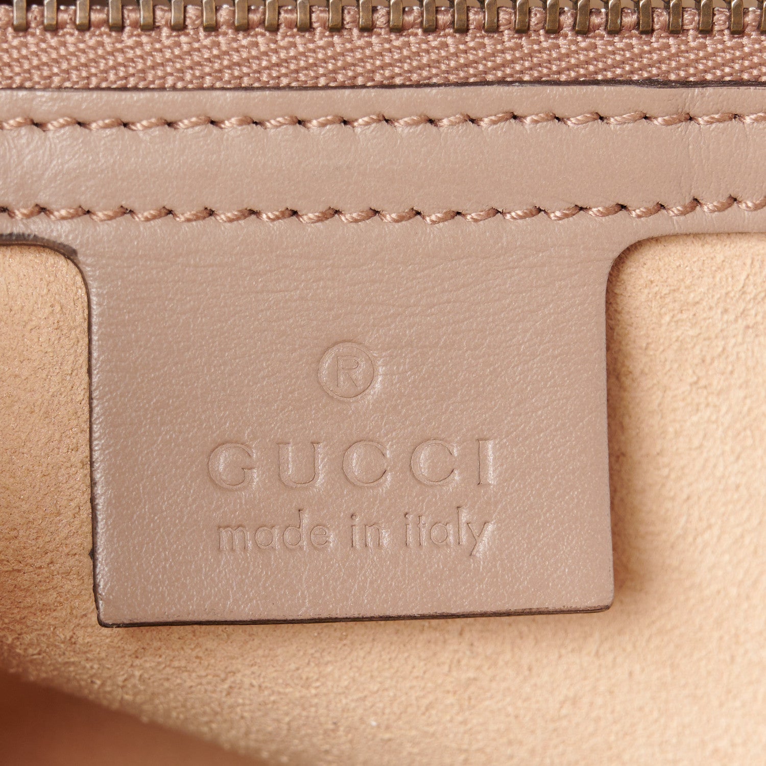 Gucci Calfskin Matelasse Sylvie Web Small GG Marmont Top Handle Shoulder Bag Porcelain Rose 6 of 13