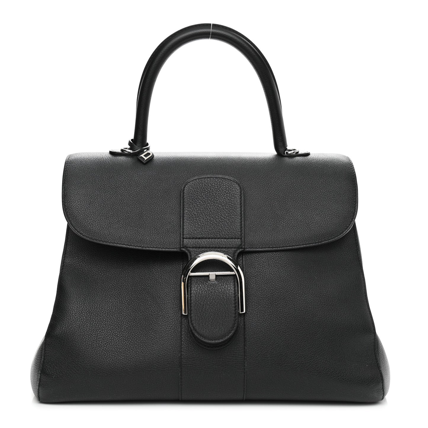 Grained Calfskin GM Brillant Satchel Black