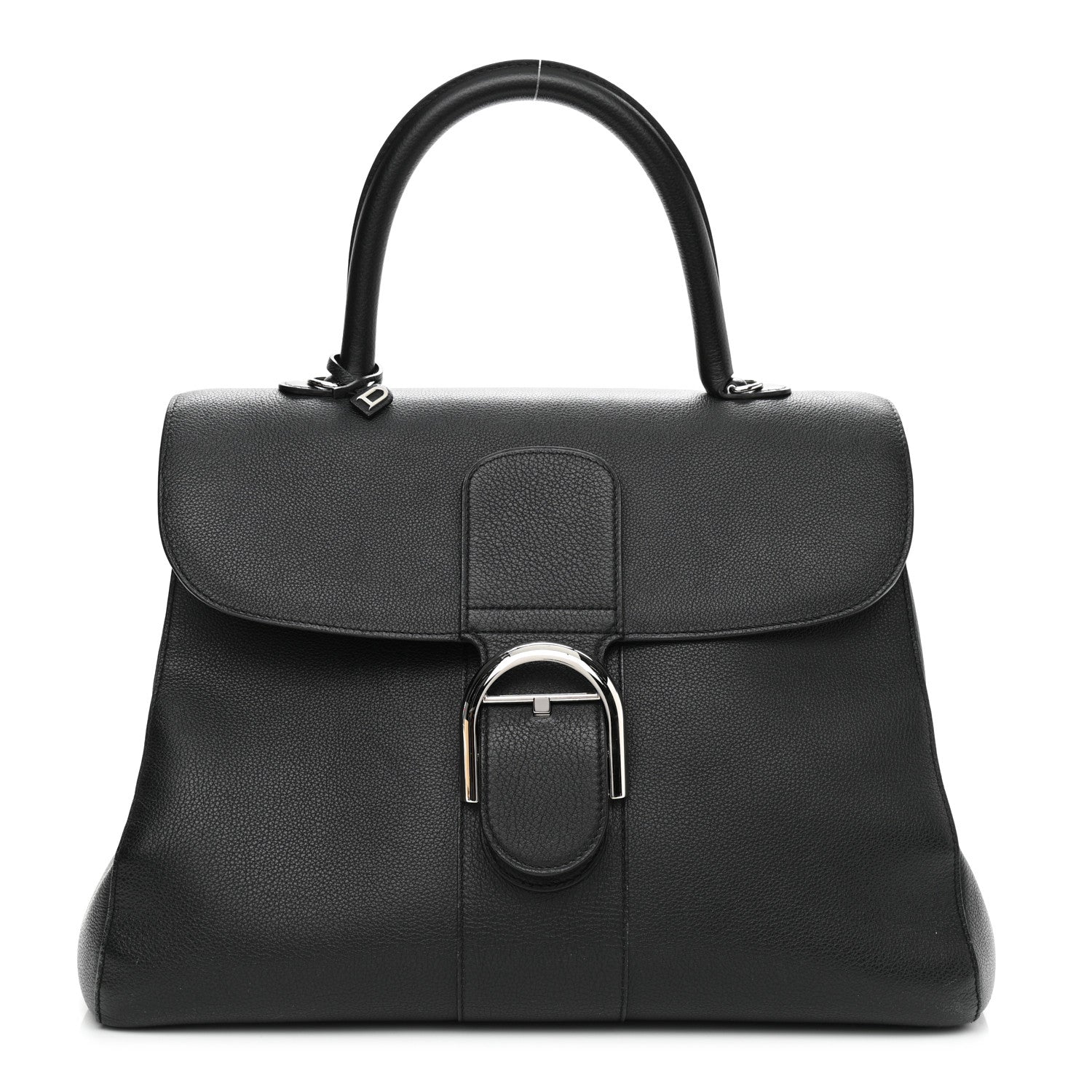 Delvaux Grained Calfskin GM Brillant Satchel Black 1 of 15
