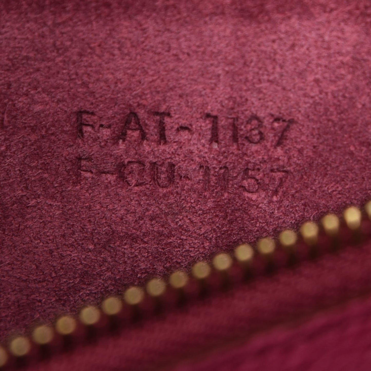 Baby Drummed Calfskin Micro Luggage Plum