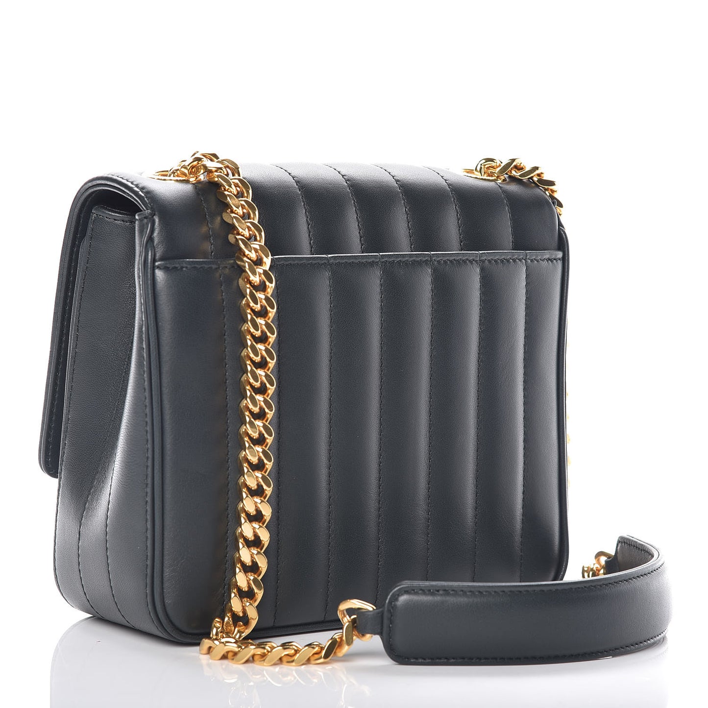 Lambskin Matelasse Monogram Medium Vicky Chain Bag Algae