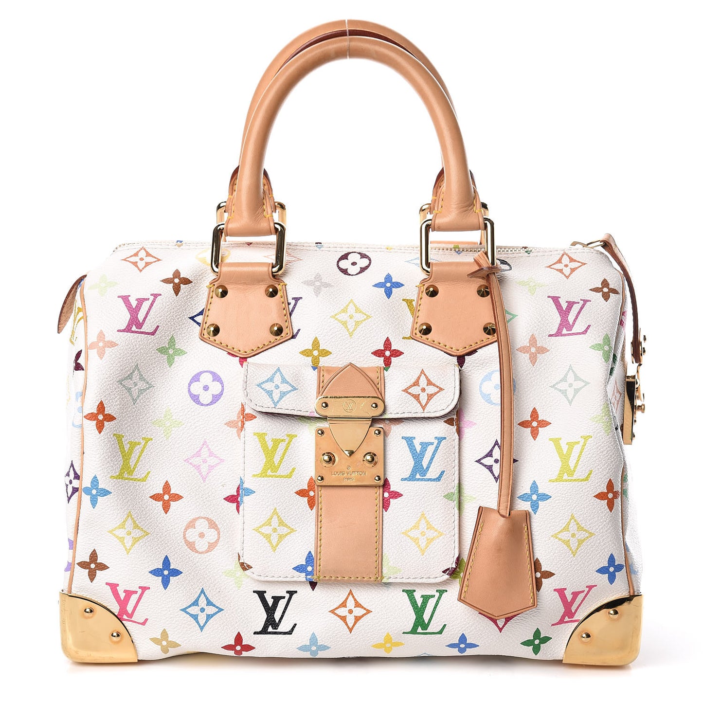 Monogram Multicolor Speedy 30 White