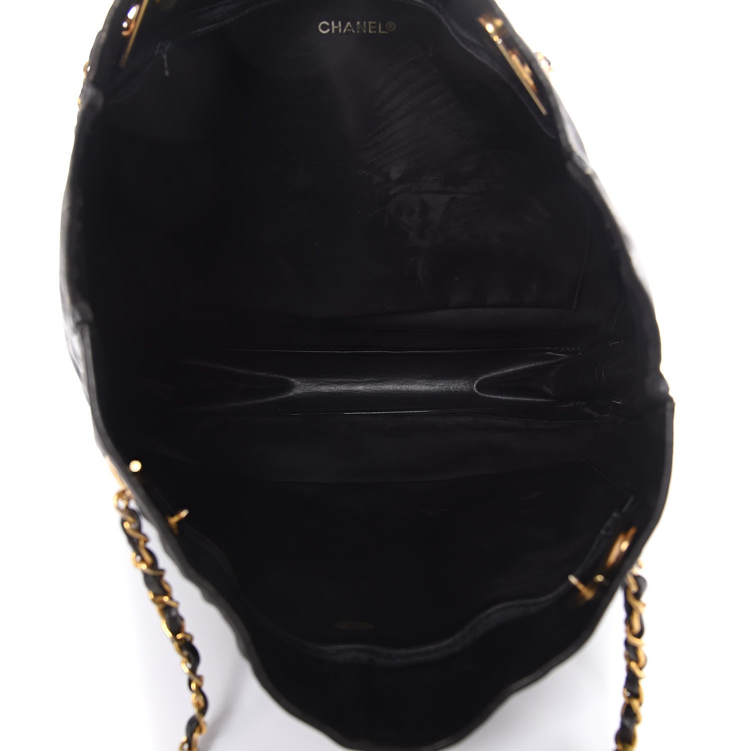 Chanel Canvas Calfskin Shopping Tote Black 5 of 15