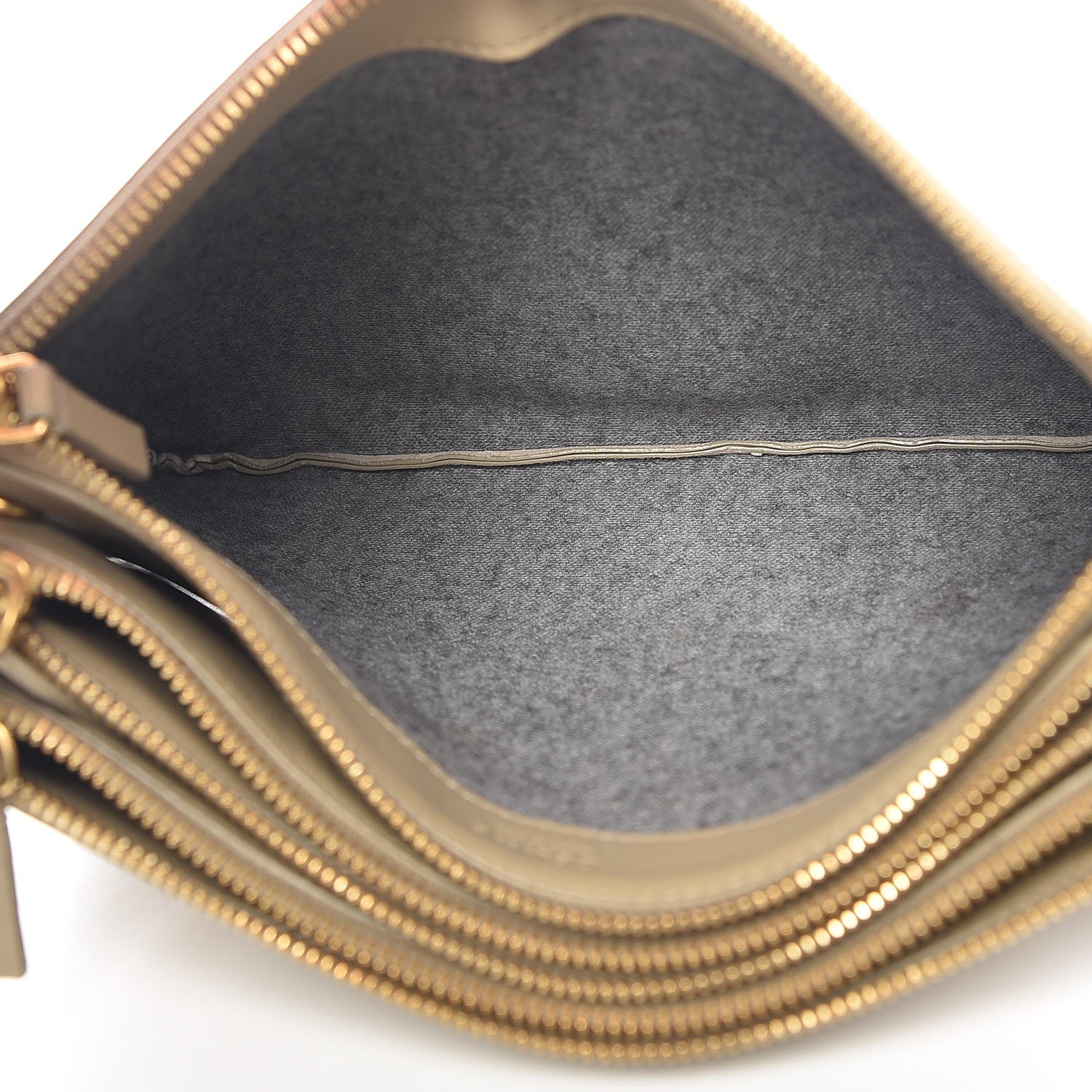 Celine Lambskin Large Trio Crossbody Bag Beige 5 of 12