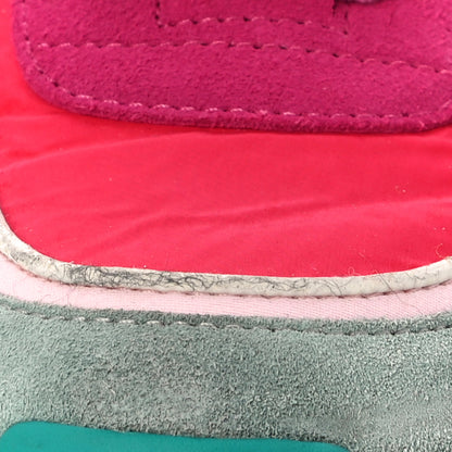Chanel Nylon Calfskin Suede Womens CC Sneakers 40 Fuchsia Pink 10 of 15