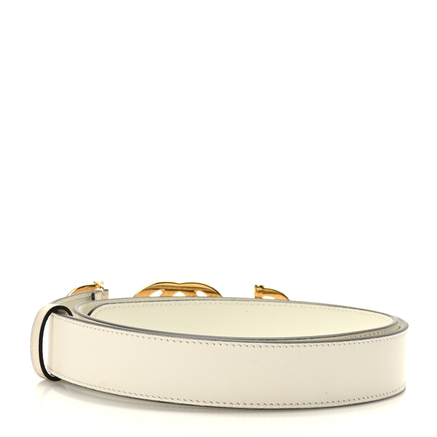 Calfskin Trapuntata Zumi 30mm Belt 90/36 White