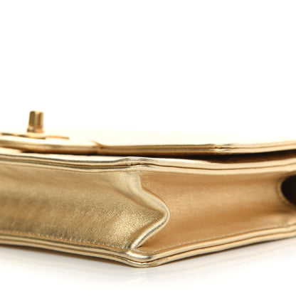 Chanel Metallic Calfskin Cocallover Flap Gold 6 of 9
