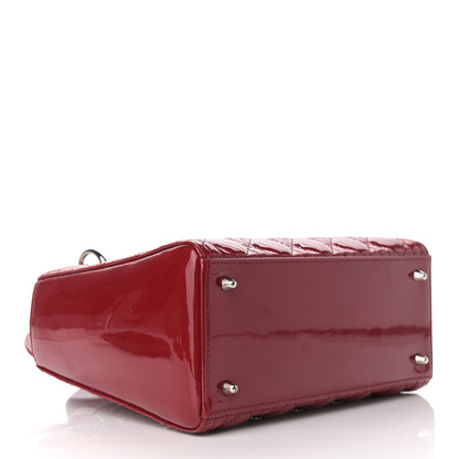 Christian Dior Patent Cannage Medium Lady Dior Red 4 of 10