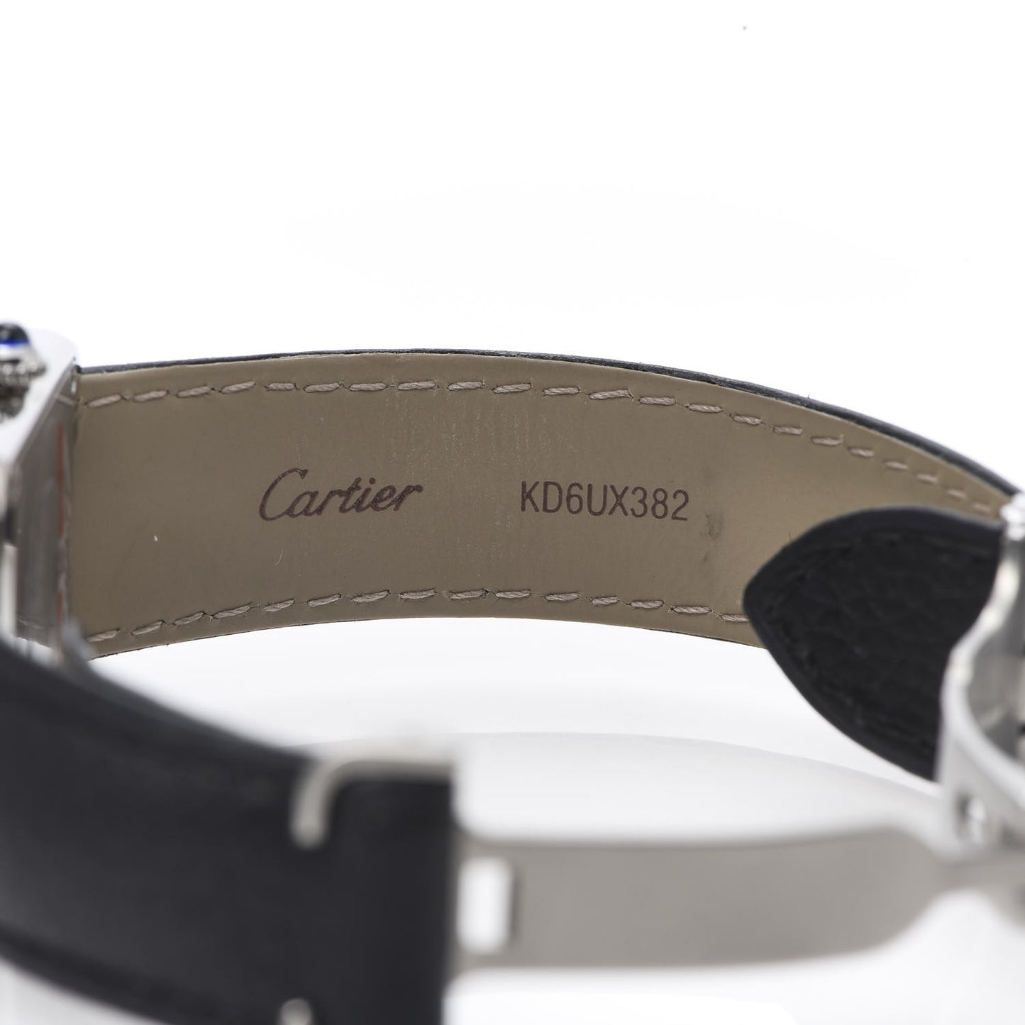 Stainless Steel Calfskin 24mm Tank Solo Quartz Watch