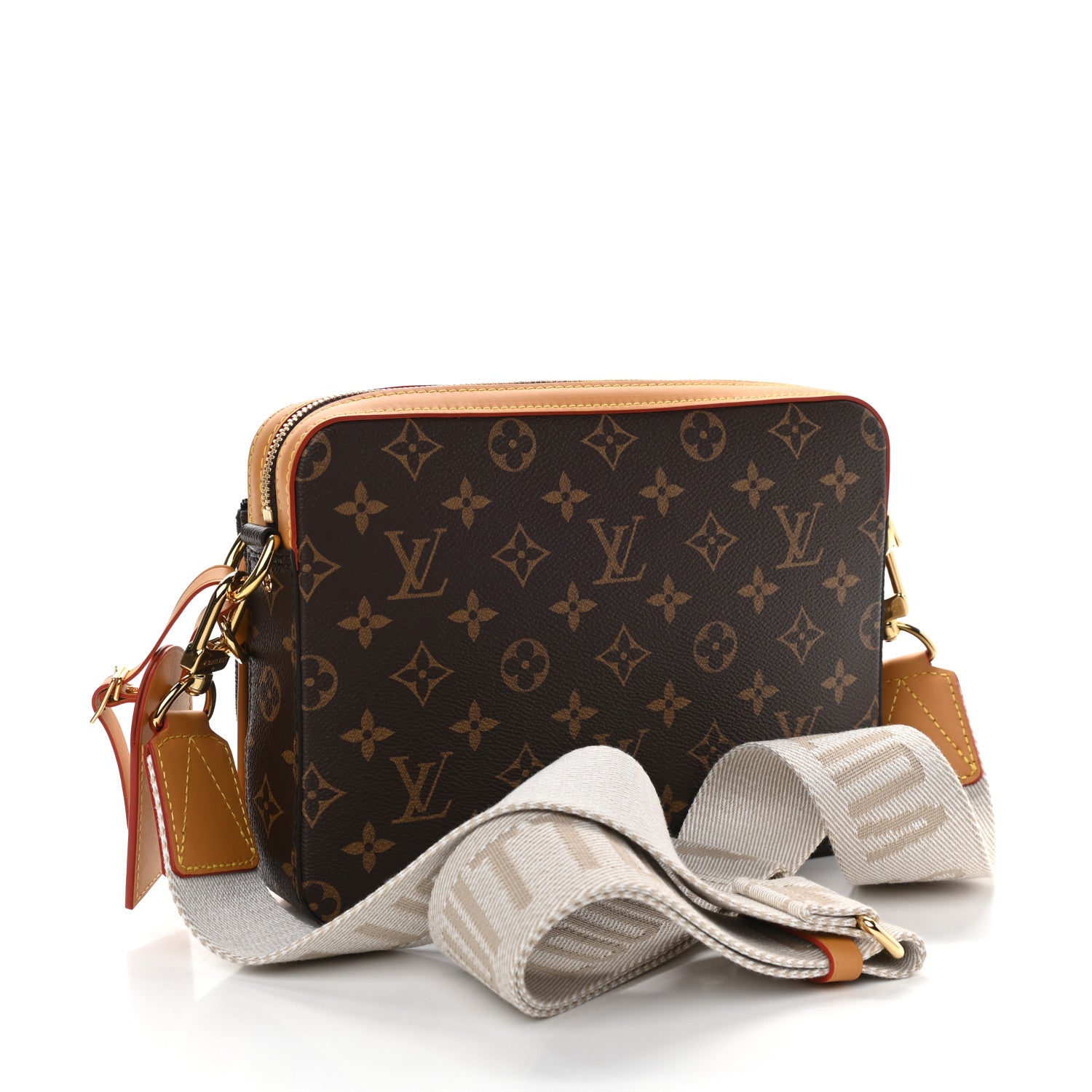Louis Vuitton X NIGO Reverse Monogram Stripes Trio Messenger 3 of 9
