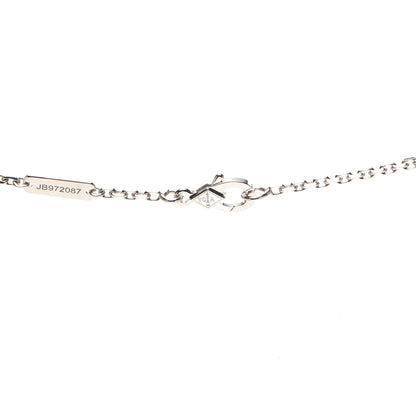 Van Cleef & Arpels 18K White Gold Mother of Pearl Magic Alhambra Pendant Necklace 5 of 8