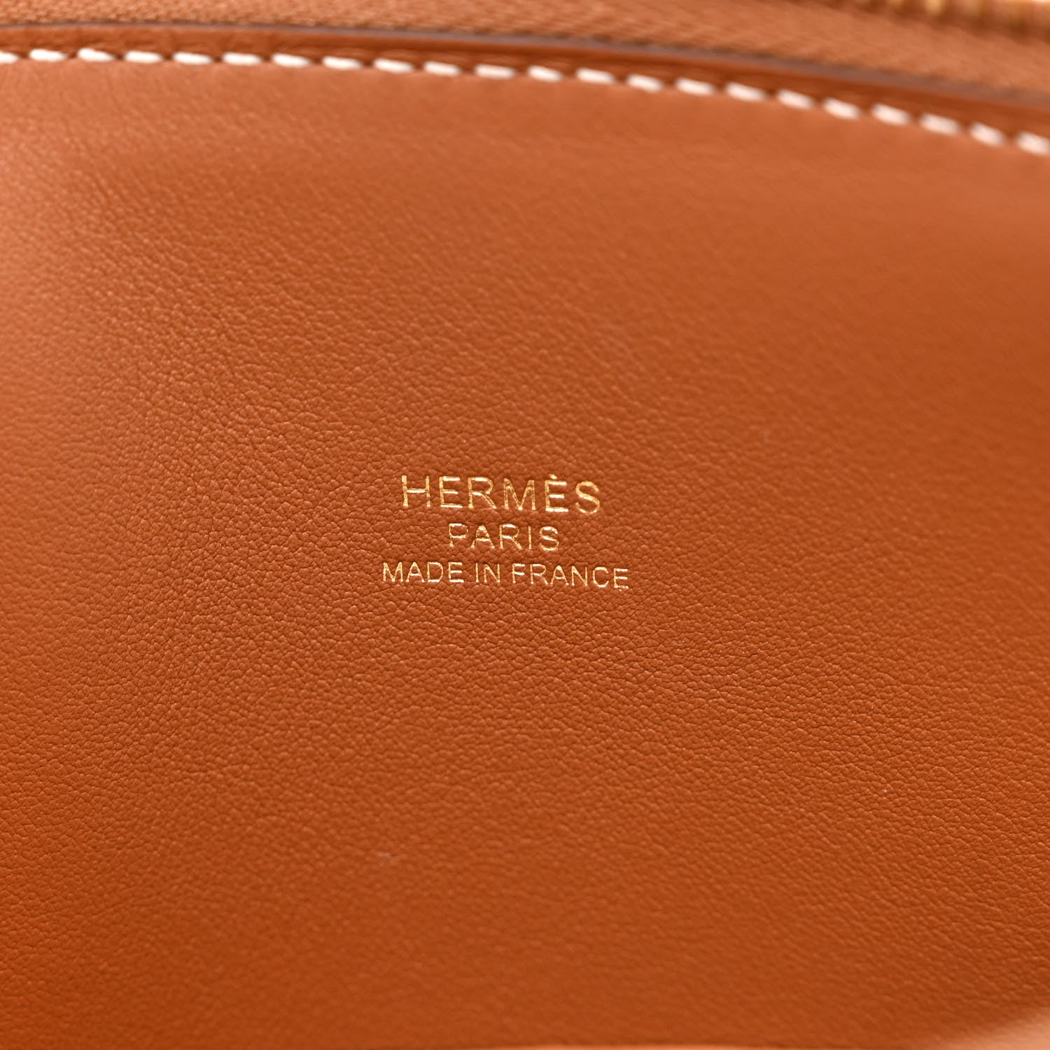 Hermes Epsom Swift Vache Hunter En Desordre 1923 Bolide 25 Gold Fauve 6 of 12