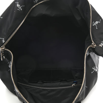 Alexander McQueen Nylon Dancing Skeleton Duffle Black White 4 of 10