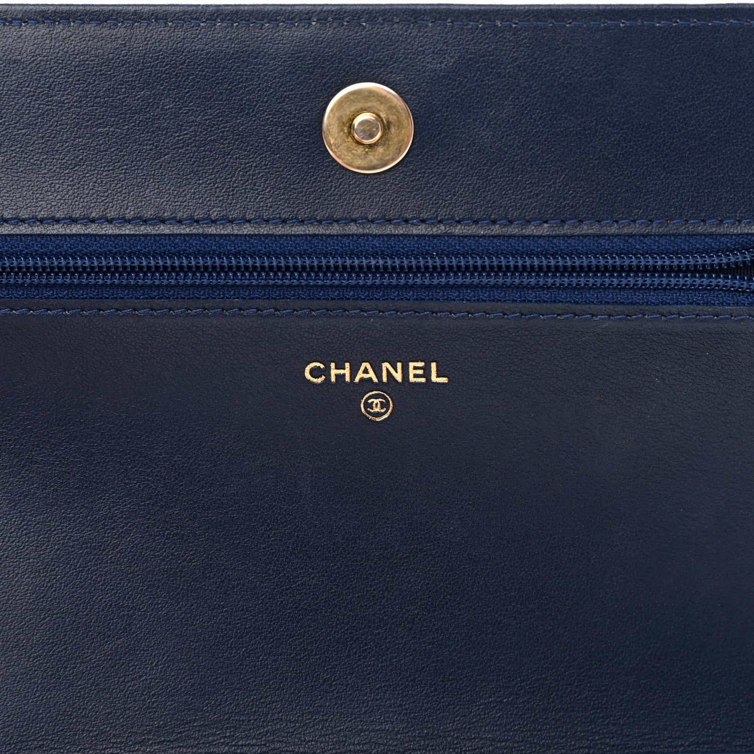 Chanel Caviar Quilted Boy Wallet On Chain WOC Navy 6 of 15