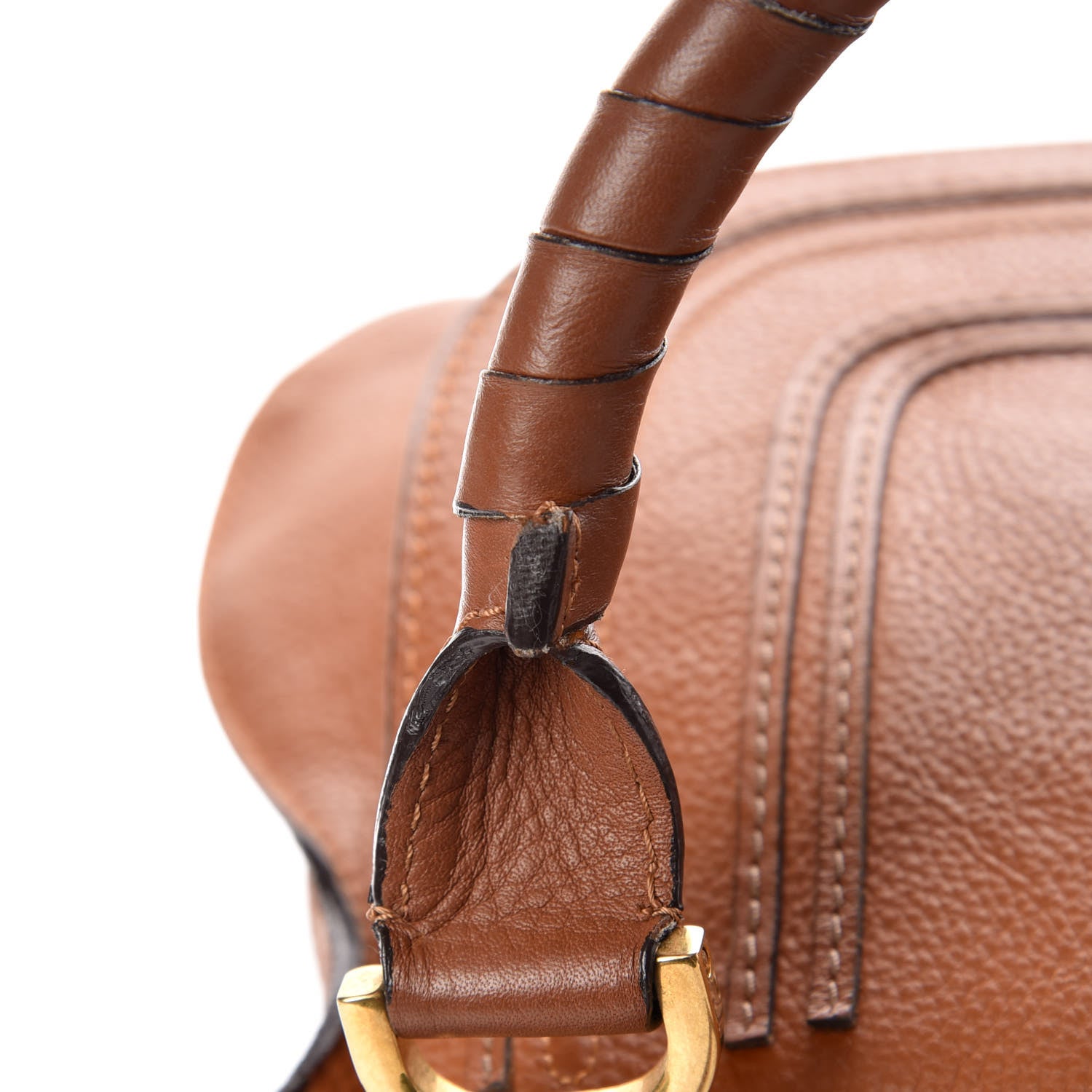 Chloe Calfskin Large Marcie Satchel Tan 15 of 17