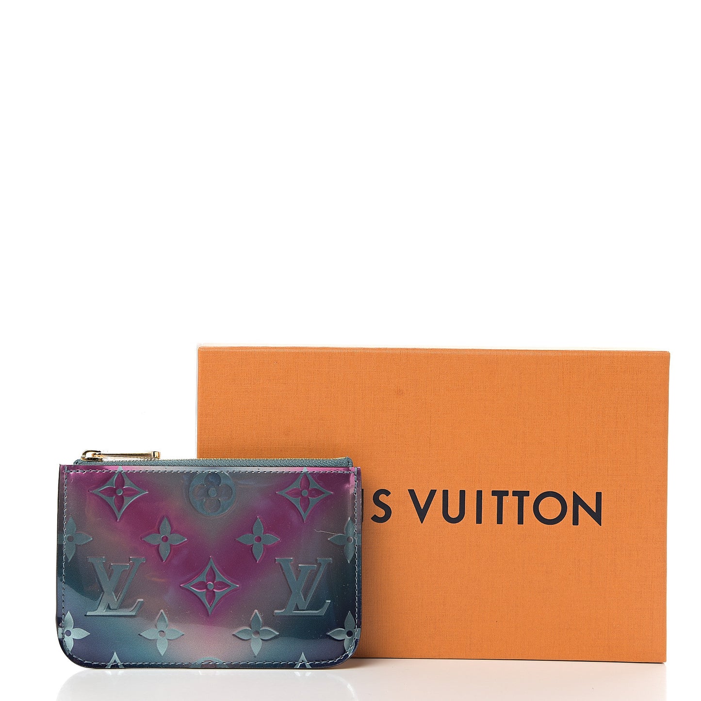 Metallic Vernis Degrade Key Pouch Blue Pink