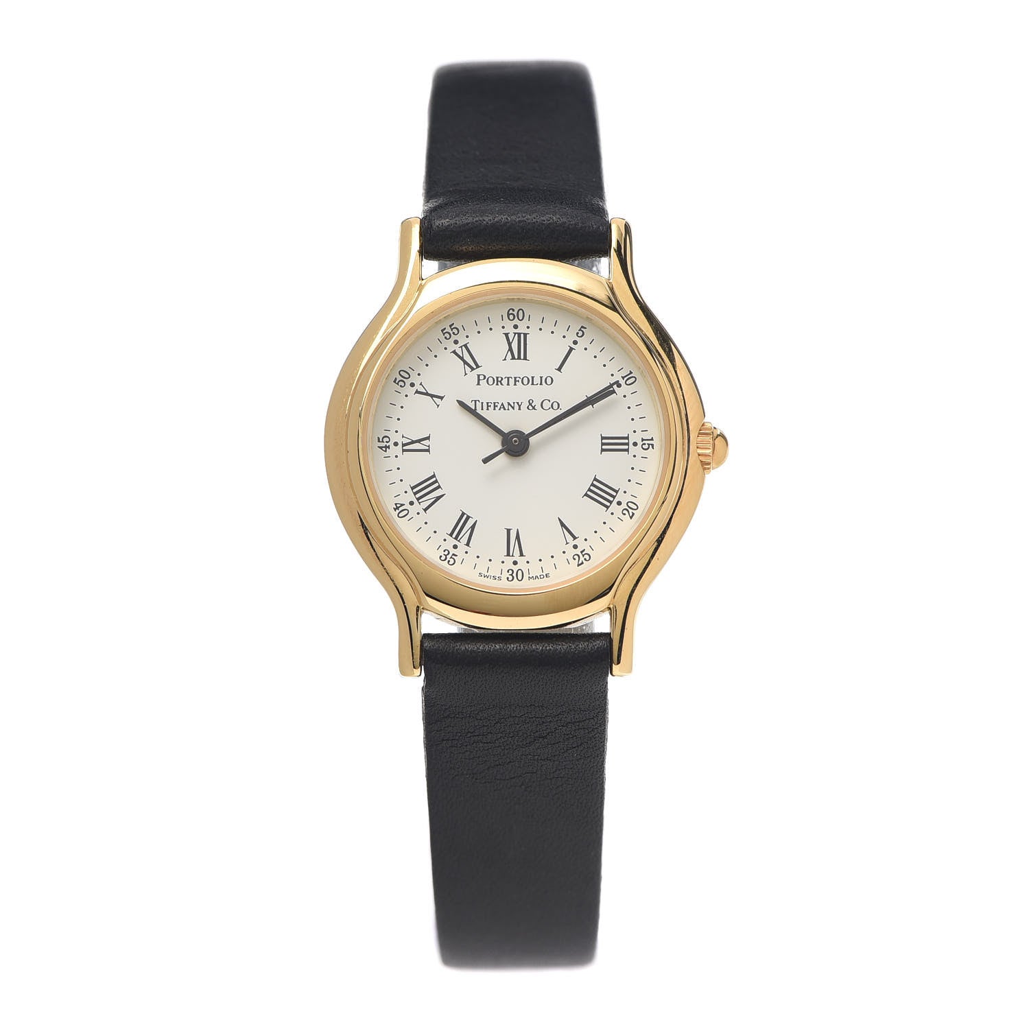 Tiffany Stainless Steel Calfskin 24mm Portfolio Quartz Watch 1 of 8