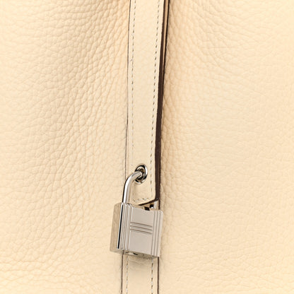 Hermes Taurillon Clemence Swift Eclat Picotin Lock 18 PM Nata Terre Battue 8 of 10
