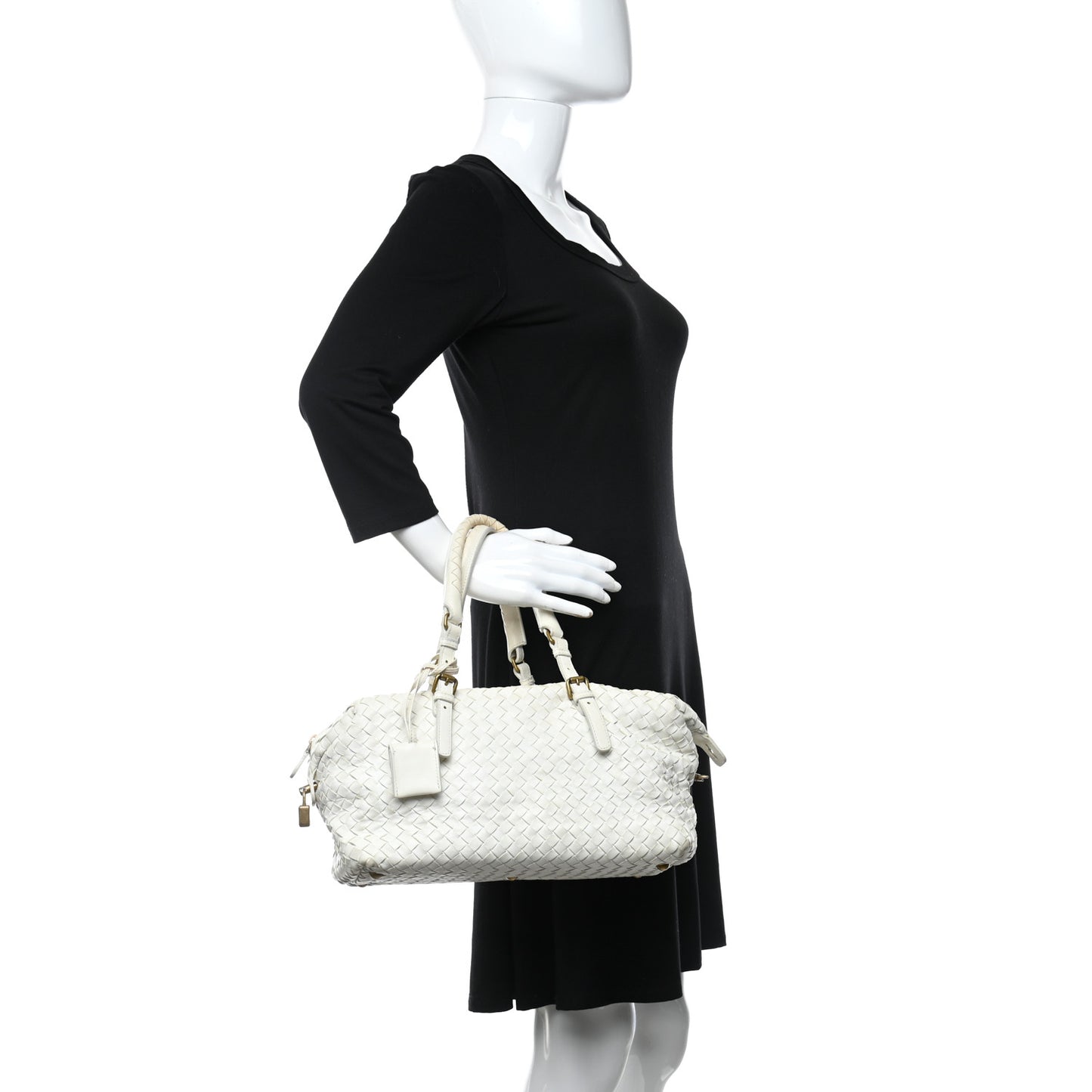 Nappa Intrecciato Montaigne Bag White