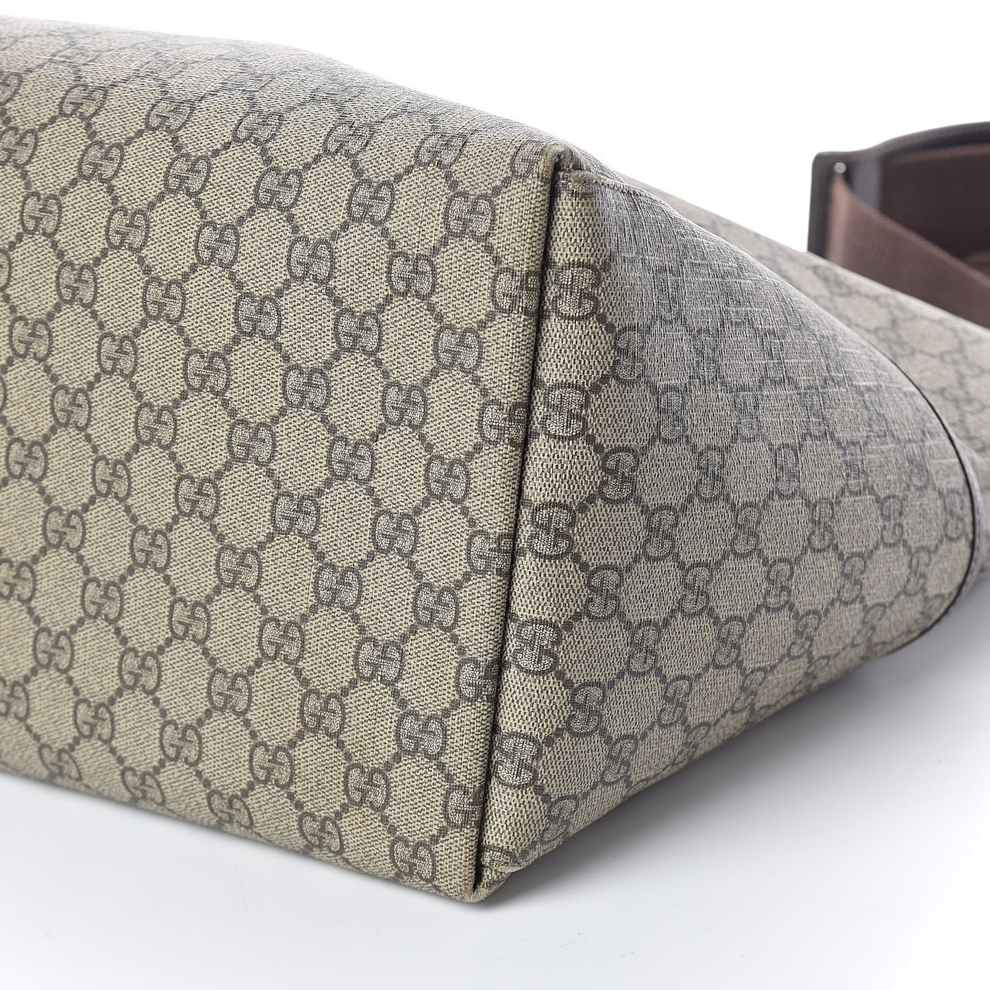 GG Plus Monogram Diaper Messenger Bag Dark Brown