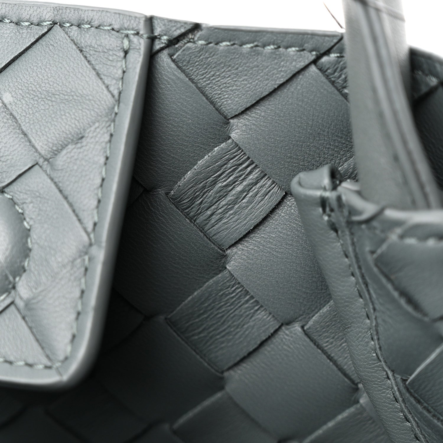 Bottega Veneta Nappa Intrecciato Medium Andiamo Shoulder Bag Slate