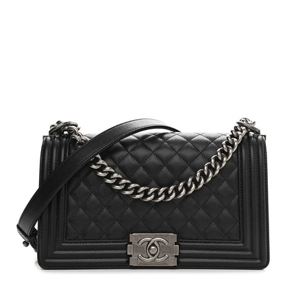 Chanel Caviar Quilted Medium Boy Flap Black 1 of 11