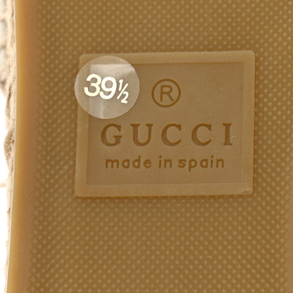 Gucci Nappa Matelasse GG Marmont Espadrille Slide Sandals 39.5 Great White 7 of 10